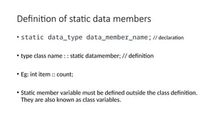 18.Static Data Members and Static member function.pptx