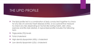 Comprehensive Overview of Lipid Profile and Cardiovascular Risk Factors ...