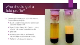 Comprehensive Overview of Lipid Profile and Cardiovascular Risk Factors ...