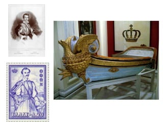  Ελληνική Εκκλησία: Αυτοκέφαλη, 
δηλ. χωρισμός από Οικουμενικό Πατριαρχείο, 
περιορισμός μονών. 
Στόχος ήταν η ελληνική Εκκλησία να μη δέχεται 
πιέσεις από το οθωμανικό κράτος. Πολλοί 
αντιδράσανε, γιατί θεώρησαν ότι κινδύνευε η 
ορθόδοξη πίστη. 
◄ Προσωπογραφία του 
Θεόκλητου Φαρμακίδη, 
1858, έργο του Διονυσίου Τσόκου. 
 