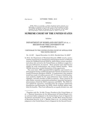 1(Slip Opinion) OCTOBER TERM, 2019
Syllabus
NOTE: Where it is feasible, a syllabus (headnote) will be released, as is
bein...