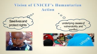 • Savelivesand
protect rights
underlying causesof
vulnerability and
conflict
 