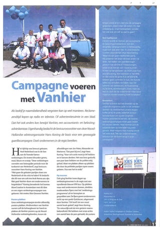 17. Artikel campagne voeren met Vanhier - Hans Koning -  2010