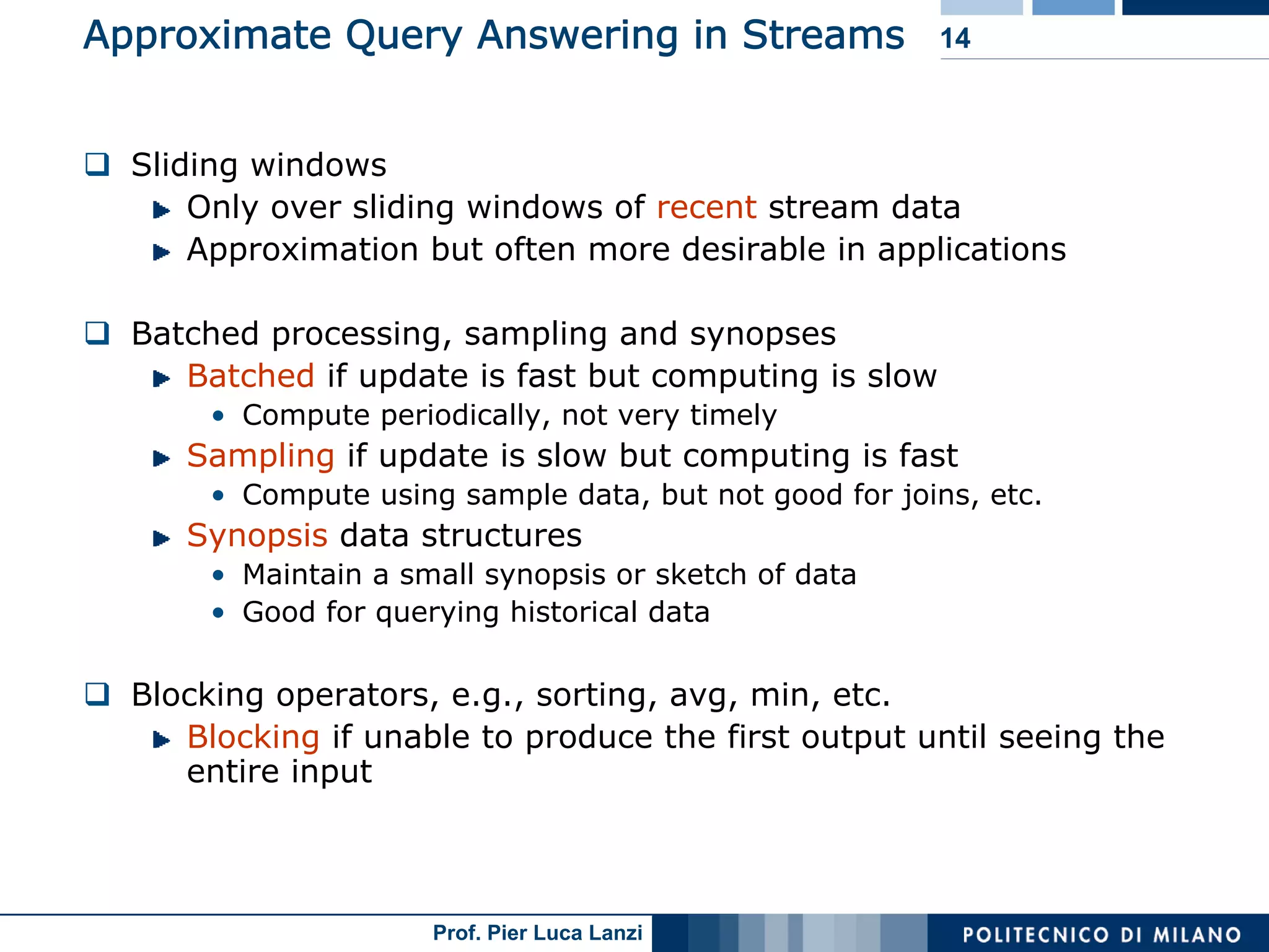 18 Data Streams