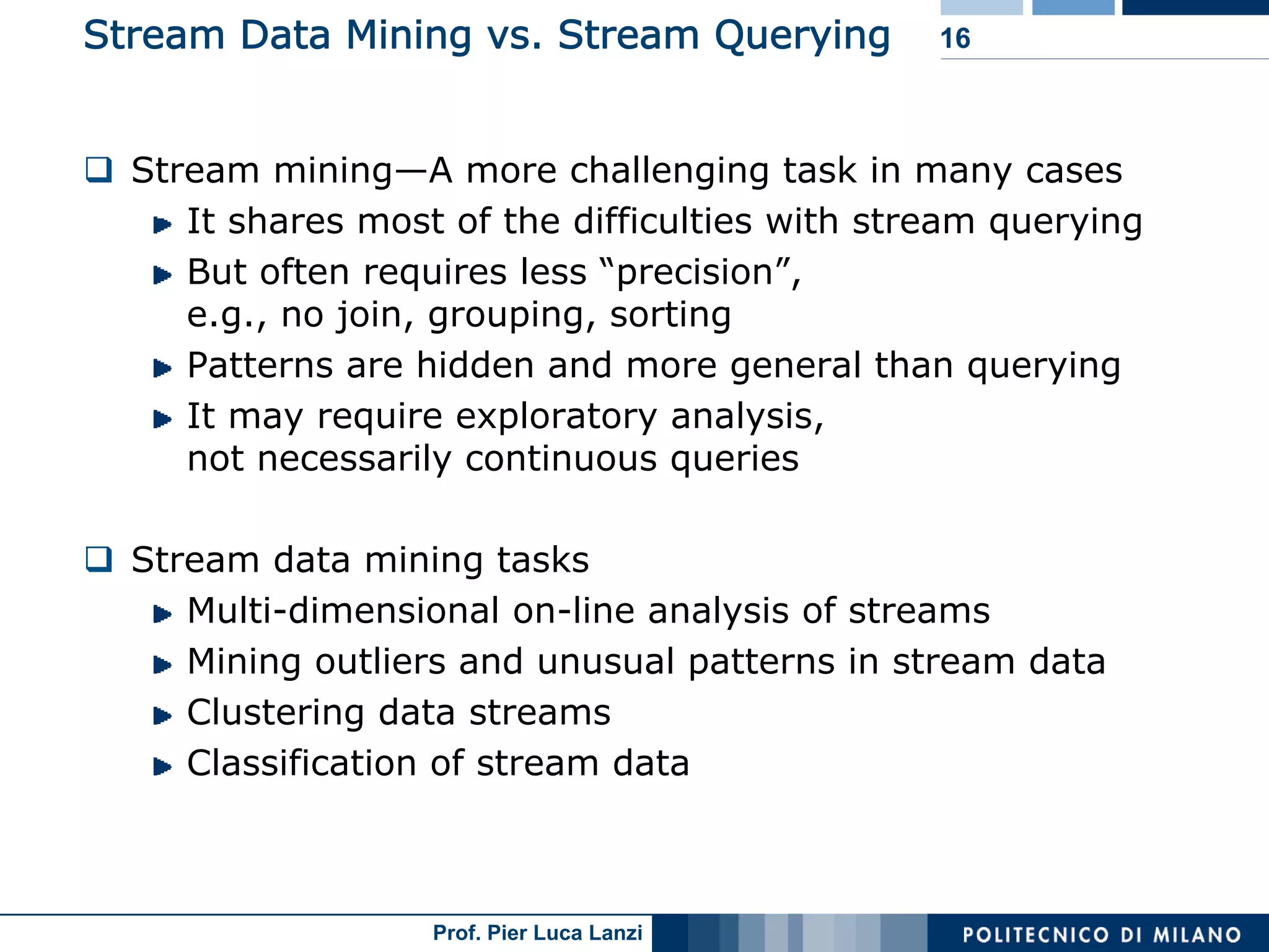 18 Data Streams