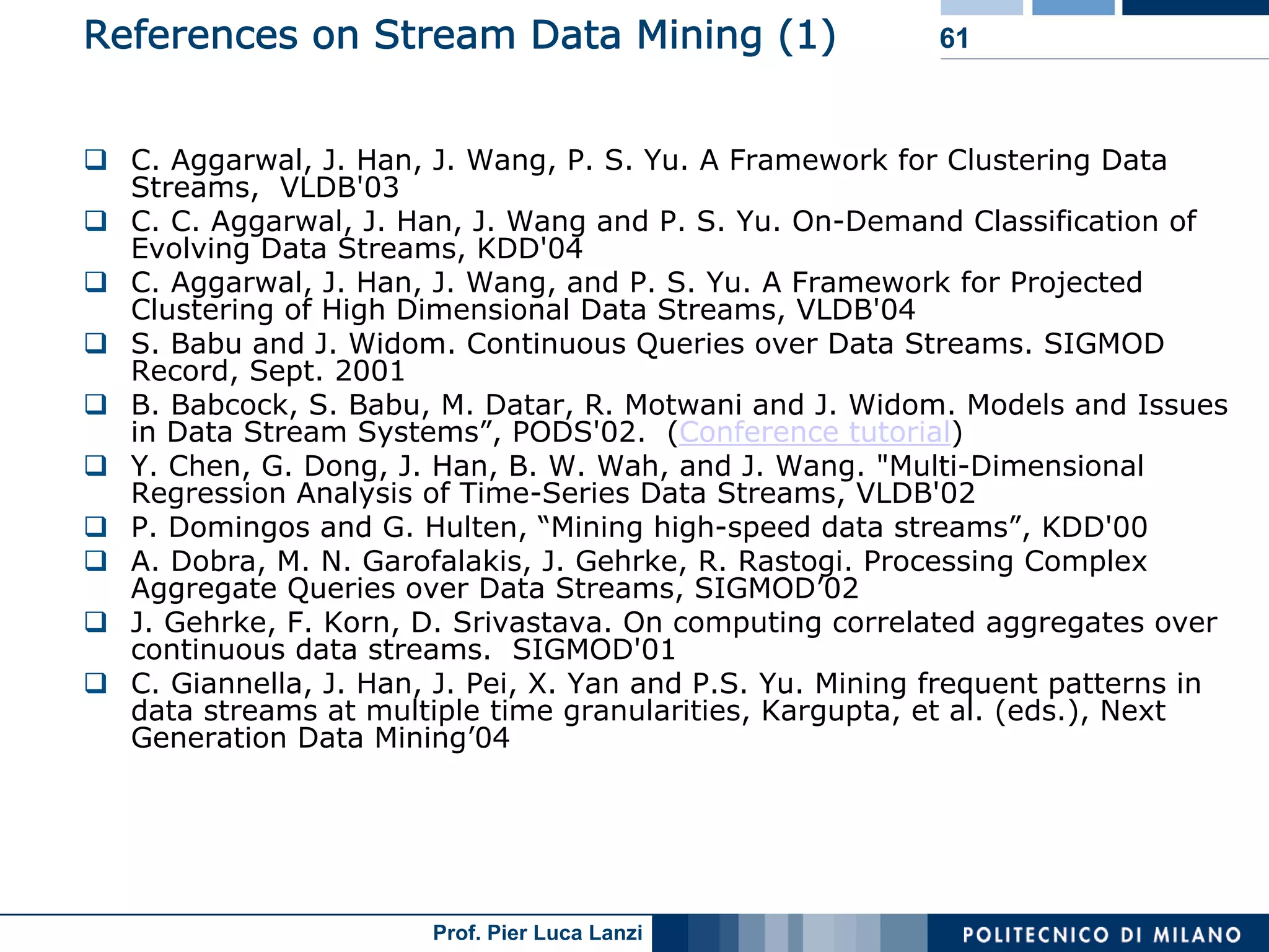 18 Data Streams