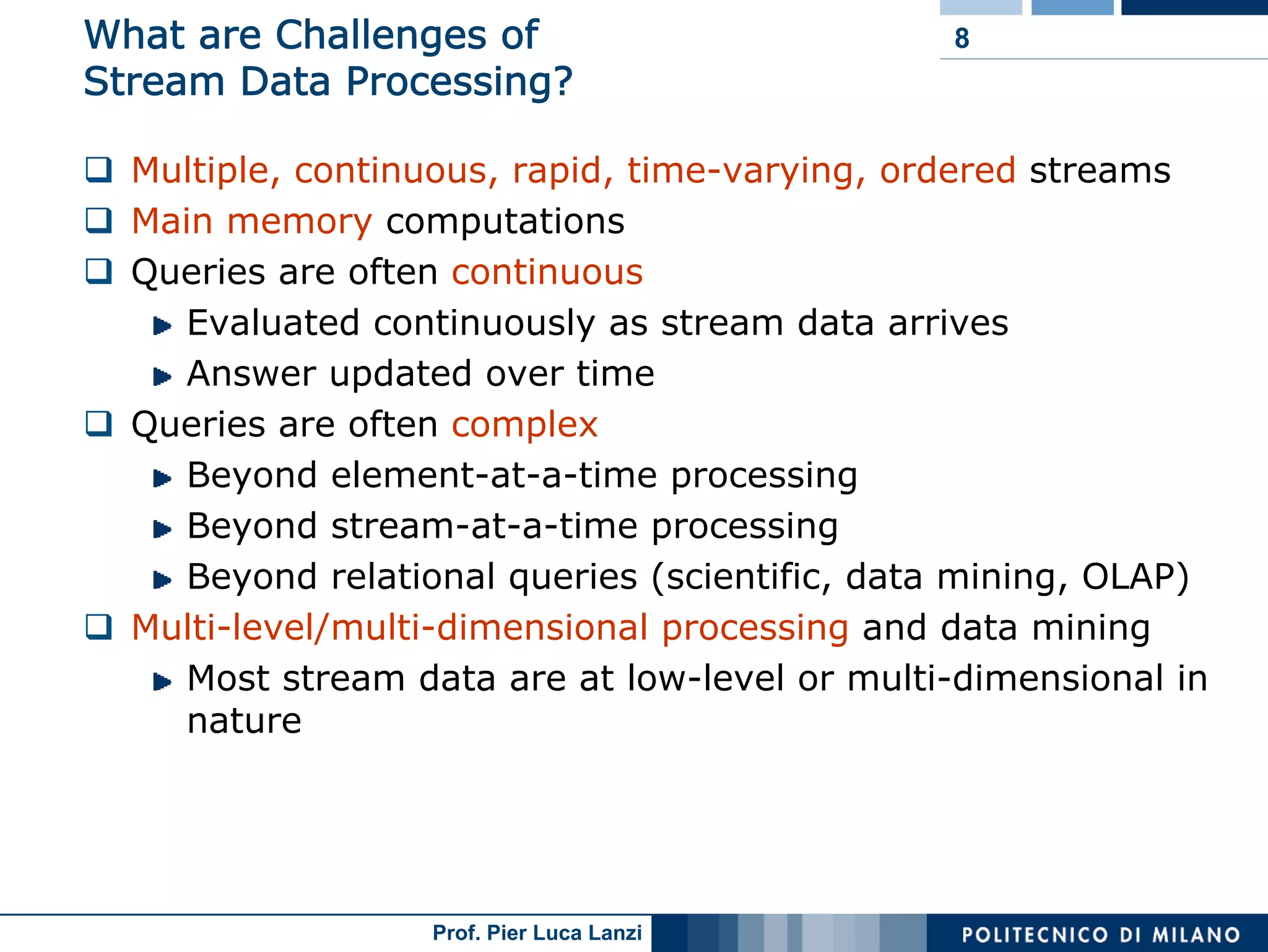 18 Data Streams