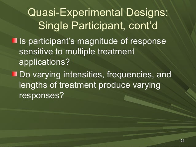 what makes a study quasi experimental
