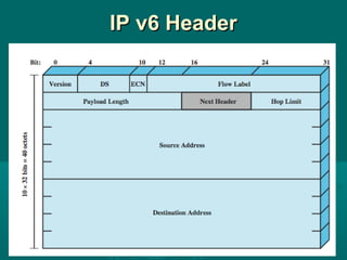IP v6 HeaderIP v6 Header
 