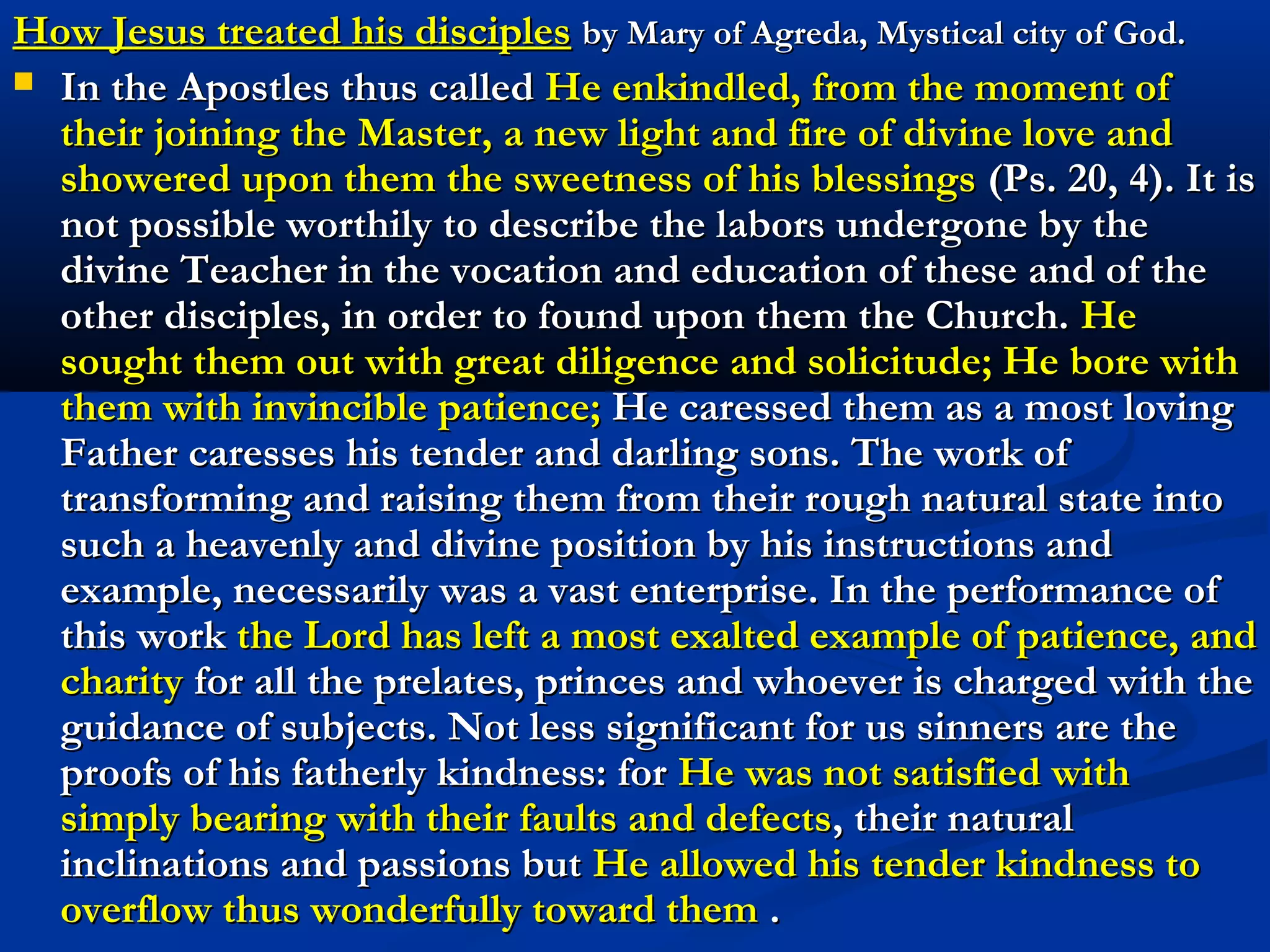 2C. “Repent, for the kingdom of God is at hand.”
                              “Come out from your
                              hiding, my beloved sons,
                              and go everywhere to
                              enlighten the earth with
                              the sole light of Christ.
                              Your times have arrived.
                              Do not be afraid if you
                              are unknown to the
                              world. Show yourselves
                              to all as the apostles of
                              these last times.
                              I announce to you that
                              your liberation is near.”
                              (Gobbi)
 
