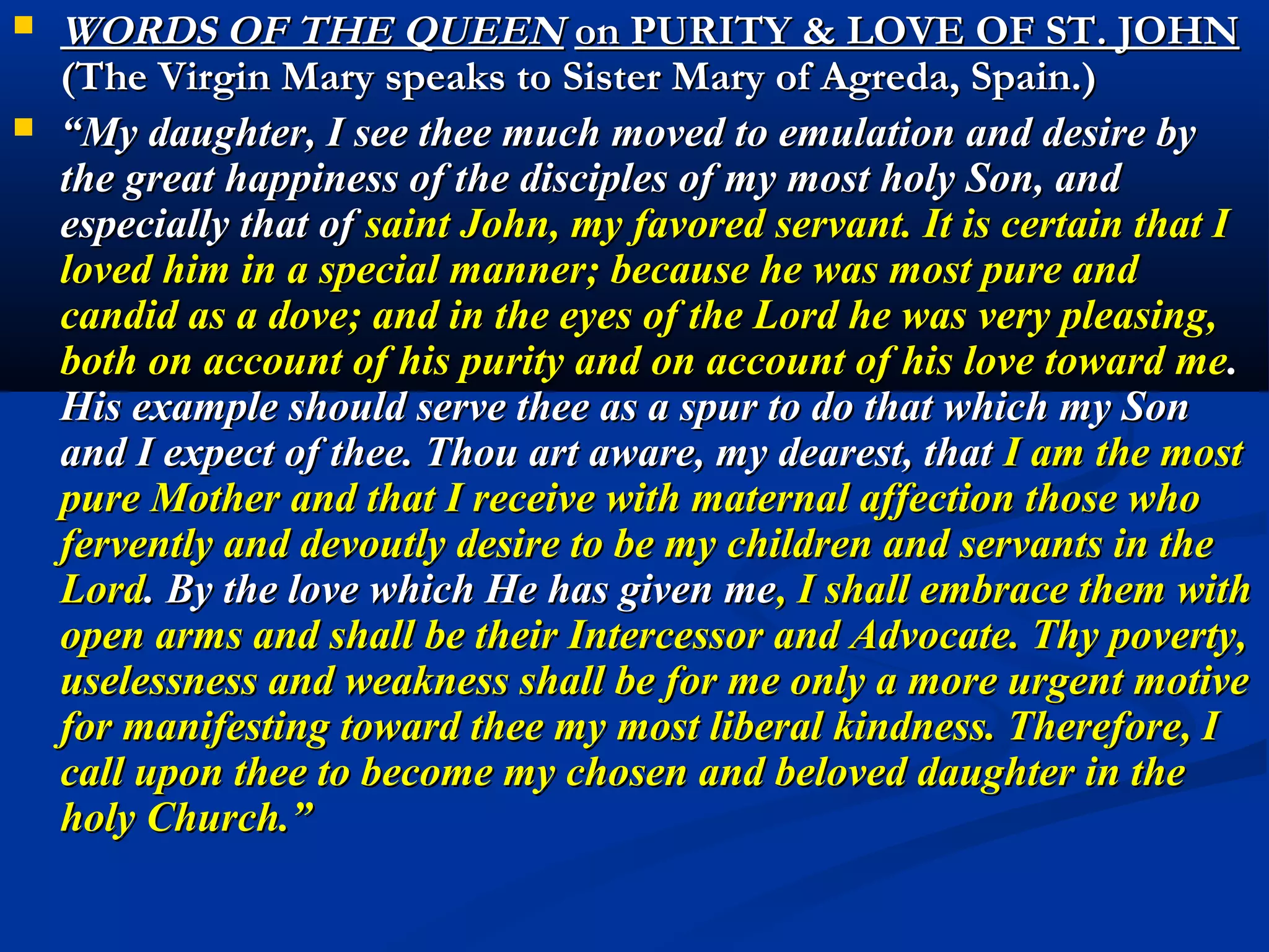“I am with you on all the
by-ways of the world. I save
the perishing, restore health
to the sick, console the
afflicted, encourage the
down-hearted, raise up
those who have fallen, find
those who have lost they
way.
It is the hour of Divine
Mercy. I wish to act through
you.” (Gobbi)
 