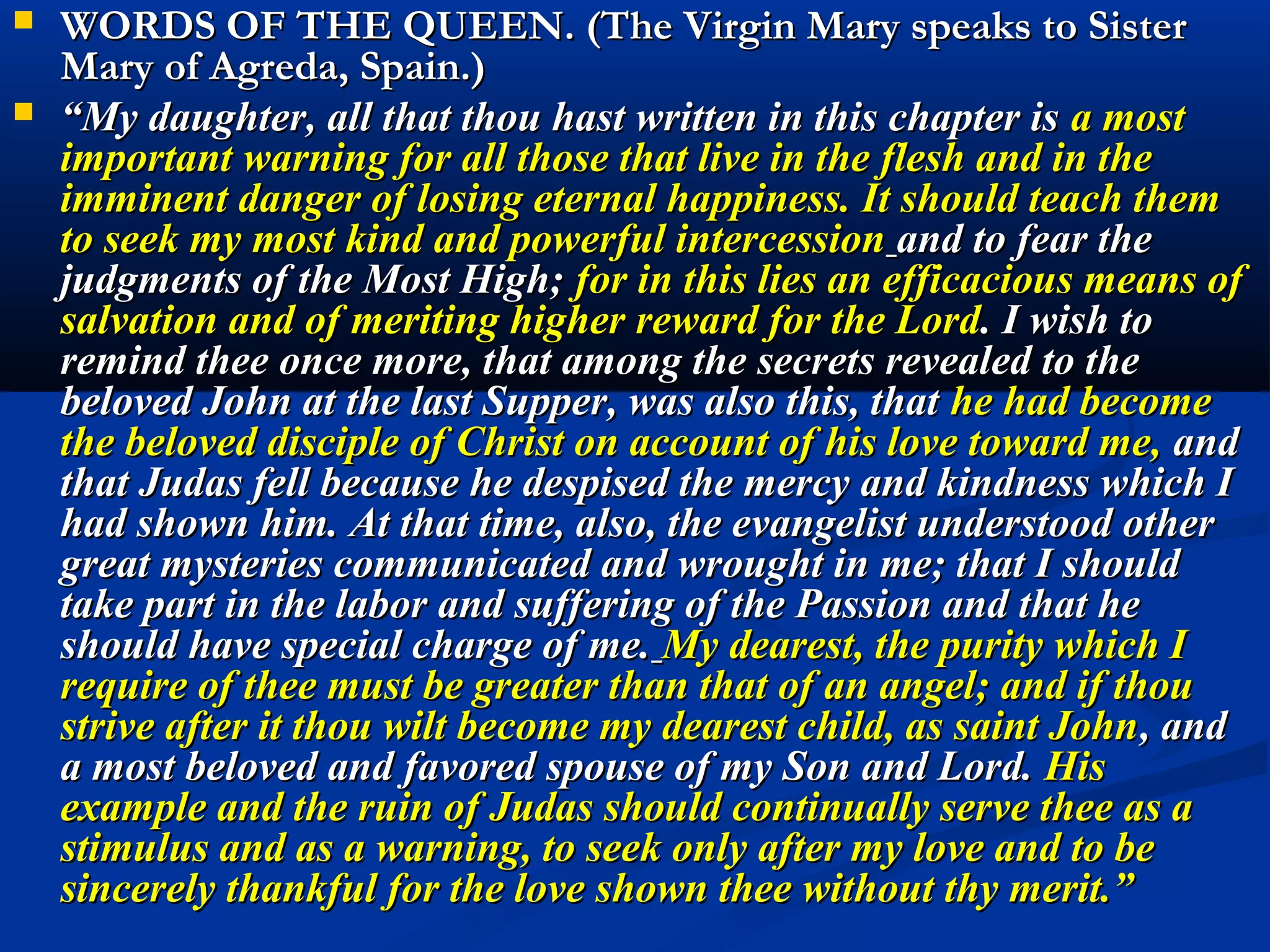 Raising of Lazarus
Multiplication of Loaves
Walking on waves
 