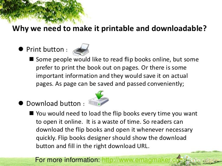 Make Flip Books Printable and Downloadable