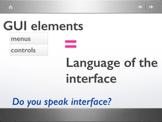 menus controls | PPT