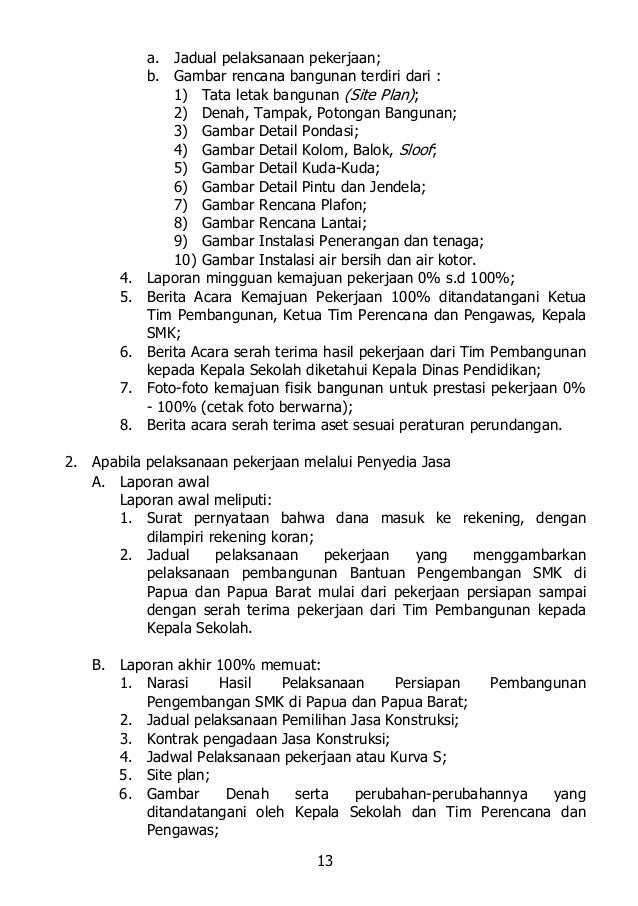 berita acara pemeriksaan fisik bangunan 18 ps 2019 bantuan papua papua barat