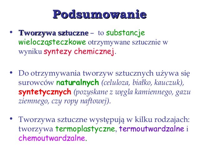 Rodzaje Tworzyw Sztucznych Chemia ćwiczenia 18 rodzaje tworzyw sztucznych