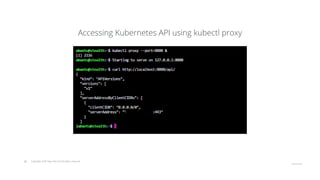 © Copyright 2020 Hysn Pte Ltd, All rights reserved
Accessing Kubernetes API using kubectl proxy
 