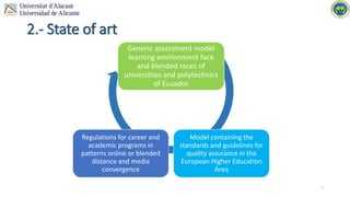 Model for Quality Evaluation and Improvement of Higher Distance ...