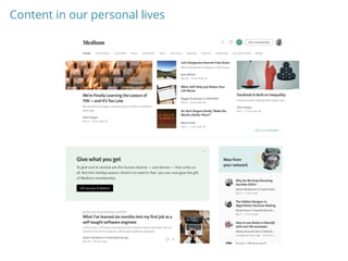 Content in our personal lives
 
