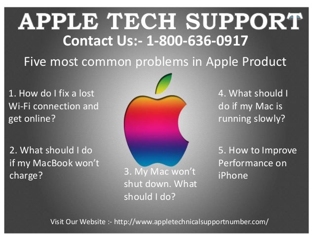 How do you reach Apple customer service to troubleshoot a problem?