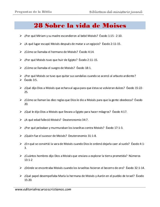 preguntas y respuestas biblicas del libro de exodo 1800 preguntas biblicas preguntas y respuestas biblicas del libro de exodo 1800 preguntas biblicas