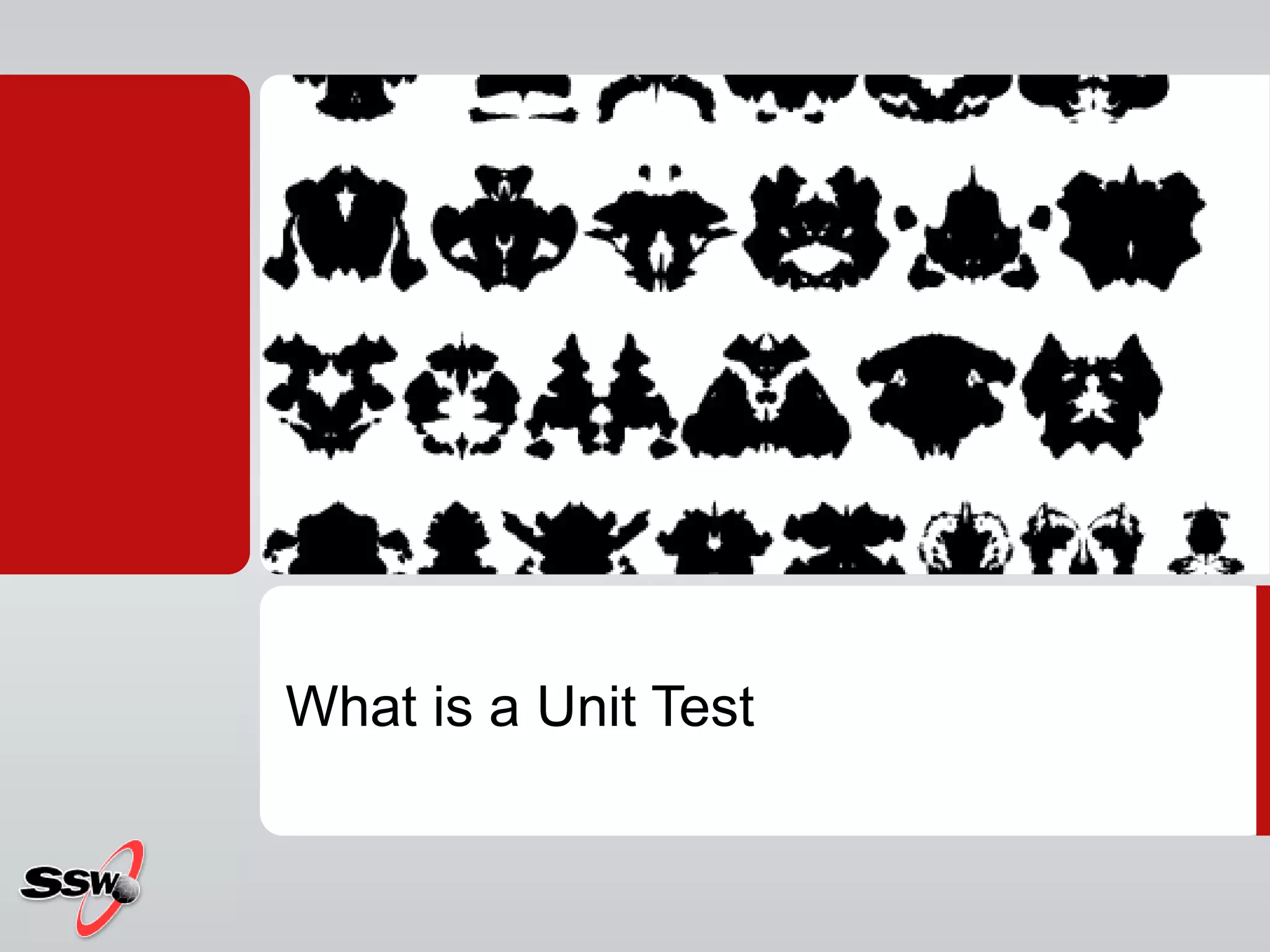 What is a Unit Test
 