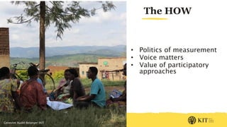 Measuring empowerment of women and girls – Some thoughts on the 'what' and the 'how'