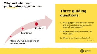 Measuring empowerment of women and girls – Some thoughts on the 'what' and the 'how'