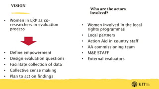 Measuring empowerment of women and girls – Some thoughts on the 'what' and the 'how'