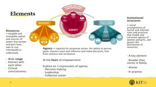 Measuring empowerment of women and girls – Some thoughts on the 'what' and the 'how'