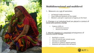 Measuring empowerment of women and girls – Some thoughts on the 'what' and the 'how'