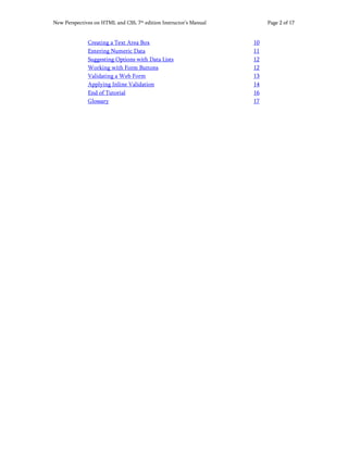 New Perspectives HTML5 and CSS3 Comprehensive 7th Edition Carey ...