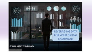 Source image Getty Images
IT'S ALL ABOUT (YOUR) DATA
LEVERAGING DATA
FOR YOUR DIGITAL
CAMPAIGNS
 