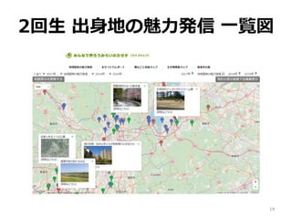2回生 出身地の魅力発信 一覧図
14
 