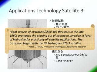 化学スラスタ小史 A Brief History Of Chemical Rocket Engines Thrusters For
