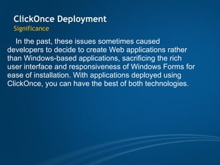Clickonce Deployment Seminar Ppt Clickonce Deployment Seminar Ppt