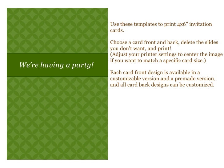 copy of 4x6 invitation cards