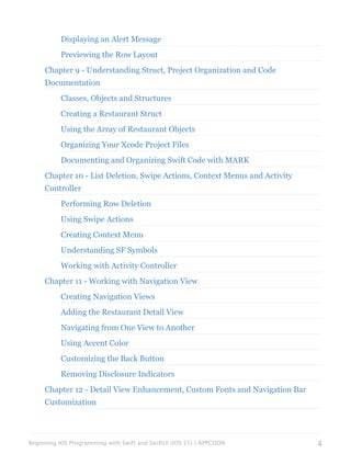 Beginning Ios Programming With Swift And Swiftui Ios 15 Simon Ng | PDF