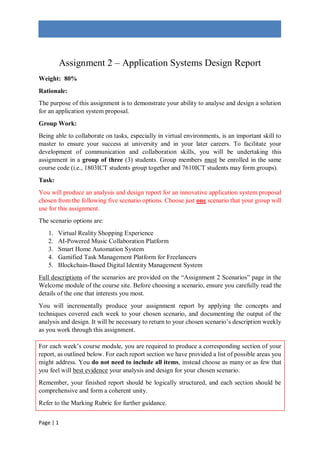 Assignment Application Assignment help | PDF