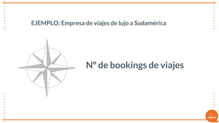 15
EJEMPLO: Empresa de viajes de lujo a Sudamérica
Nº de bookings de viajes
 