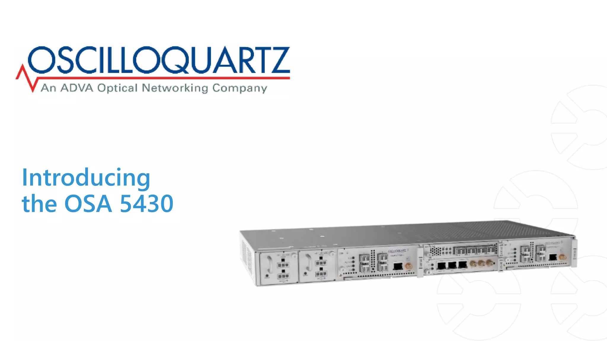 Introducing the OSA 5430 | PDF