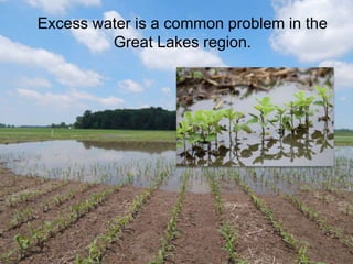 Excess water is a common problem in the
Great Lakes region.
 