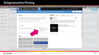 Zeitgesteuertes Posting
Mittwoch, 7. März 2018 Copyright Scompler GmbH (all rights reserved) 109
 