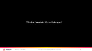 copyright Scompler GmbH (alle Rechte vorbehalten) 13Mittwoch, 7. März 2018
Wie sieht das mit der Wertschöpfung aus?
 