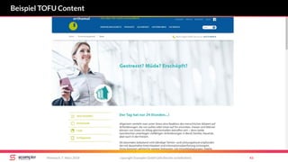 copyright Scompler GmbH (alle Rechte vorbehalten) 43Mittwoch, 7. März 2018
Beispiel TOFU Content
 