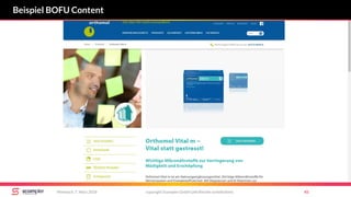 copyright Scompler GmbH (alle Rechte vorbehalten) 45Mittwoch, 7. März 2018
Beispiel BOFU Content
 