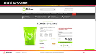 copyright Scompler GmbH (alle Rechte vorbehalten) 49Mittwoch, 7. März 2018
Beispiel BOFU Content
 