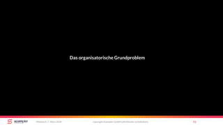 copyright Scompler GmbH (alle Rechte vorbehalten) 51Mittwoch, 7. März 2018
Das organisatorische Grundproblem
 
