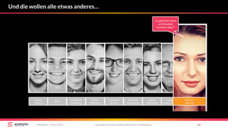 Und die wollen alle etwas anderes…
copyright Scompler GmbH (alle Rechte vorbehalten) 61Mittwoch, 7. März 2018
Social
Media
SEO
Corporate
Publishing
Public
Relations
Customer
Service
Demand
Generation
Digital
Marketing
Interne
Kommunikation
Marken-
führung
„Es geht hier doch
um Branded
Content, oder?“
 