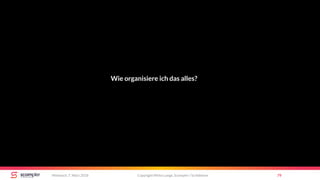 Copyright Mirko Lange, Scompler / Scribbleive 79Mittwoch, 7. März 2018
Wie organisiere ich das alles?
 